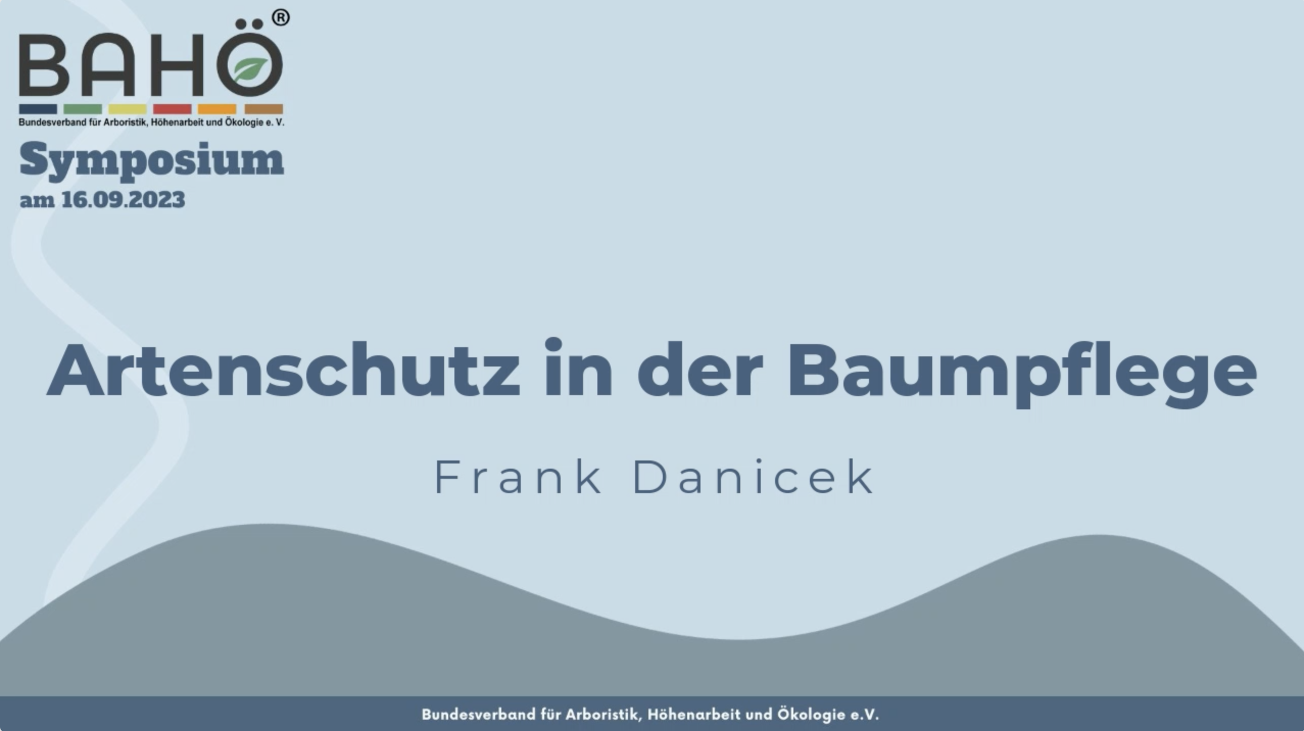 Frank Danicek - Artenschutz in der Baumpflege