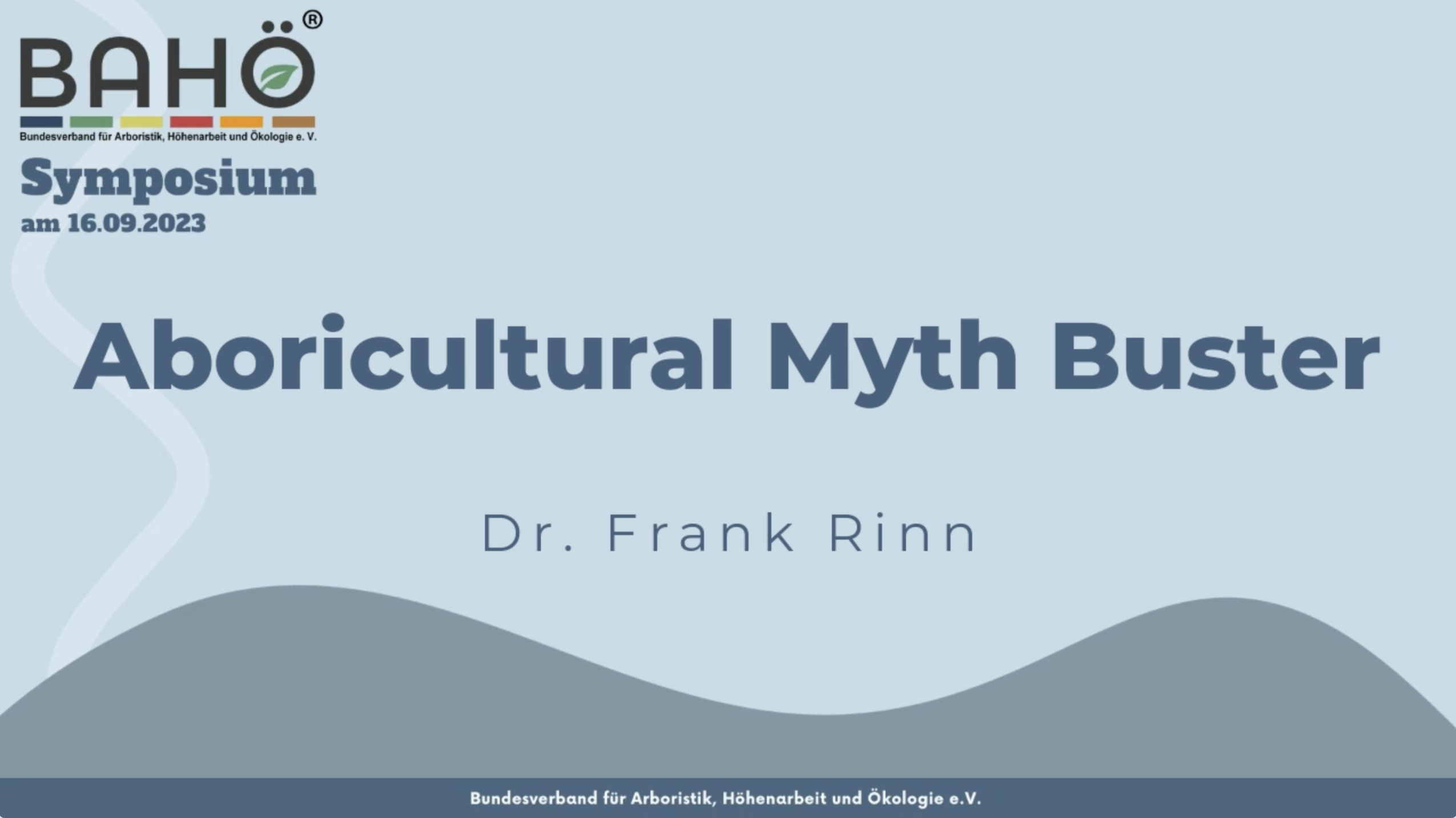Frank Rinn - Arboricultural Myth Buster